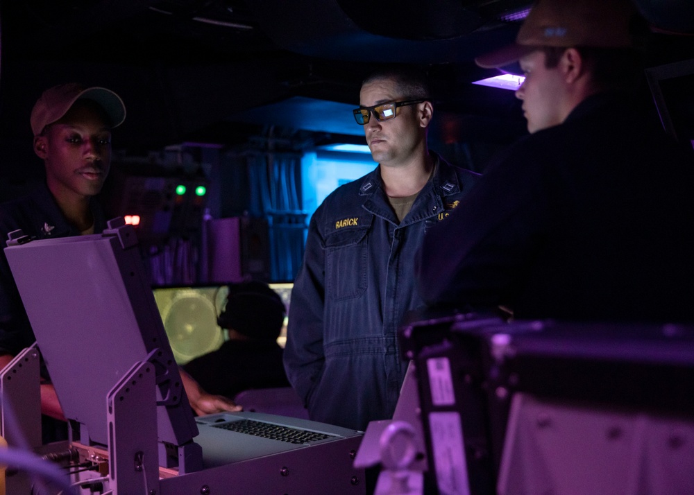 Sailors Stand Watch Aboard USS John Finn (DDG 113)