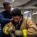 Sailors Aboard USS John Finn (DDG 113) Conduct Fire Drill