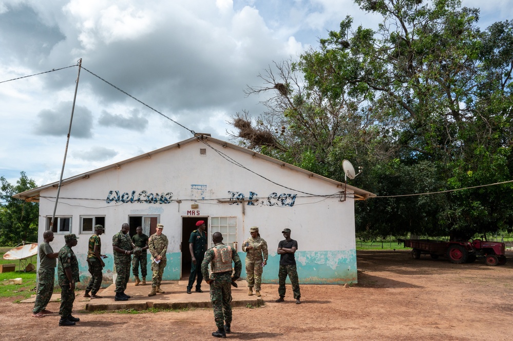 Civil Affairs Command, U.S. Army Southern European Task Force, Africa (SETAF-AF), and the Gambian Armed Forces (GAF) conducts Leader Engagement