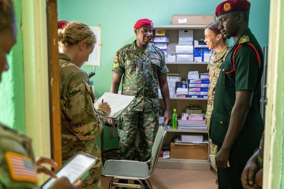 Civil Affairs Command, U.S. Army Southern European Task Force, Africa (SETAF-AF), and the Gambian Armed Forces (GAF) conducts Leader Engagement