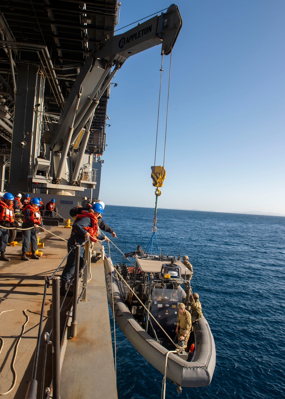 USS Miguel Keith Conducts Boat Operations