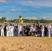 U.S. Marines and sailors with U.S. Naval Forces Europe and Africa perform at Vilkaviskis, Lithuania