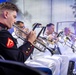 U.S. Marines and sailors with U.S. Naval Forces Europe and Africa perform at Vilkaviskis, Lithuania