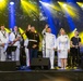 U.S. Marines and sailors with U.S. Naval Forces Europe and Africa perform at Vilkaviskis, Lithuania