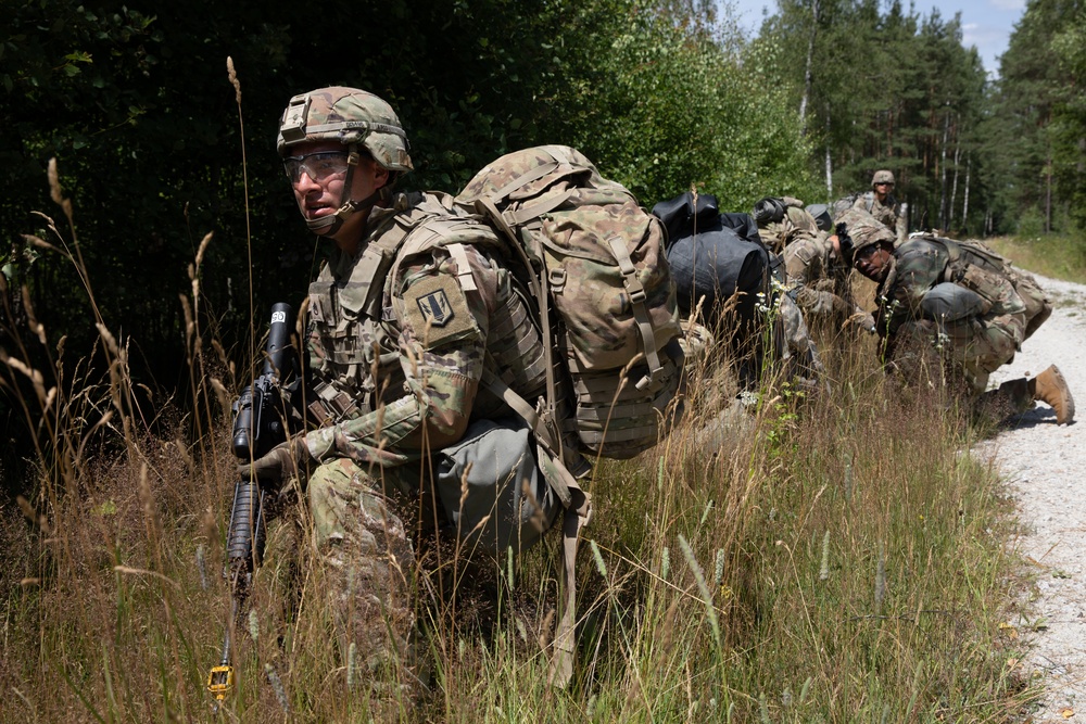 U.S. Army Soldier leads in Land Navigation Event