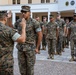 Cpl. Garcia reenlistment ceremony