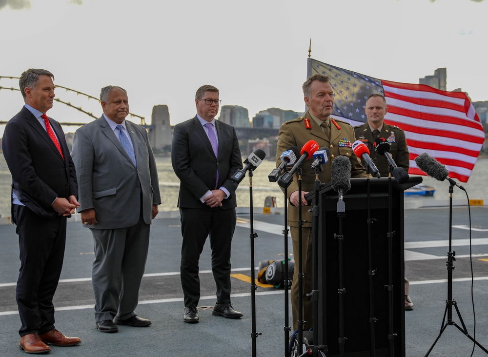 Talisman Sabre 2023 Opening Ceremony on board HMAS Canberra