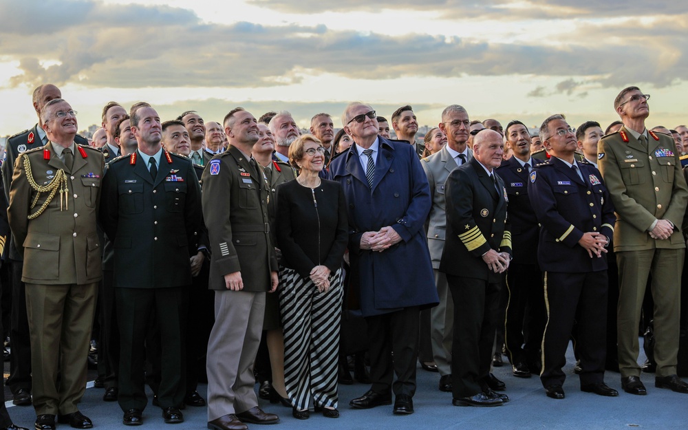 Talisman Sabre 2023 Opening Ceremony on board HMAS Canberra