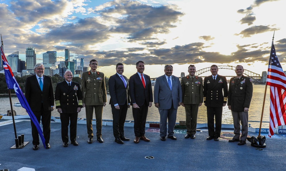 Talisman Sabre 2023 Opening Ceremony on board HMAS Canberra