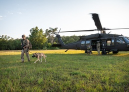 Training exercise prepares military working dog teams for future missions