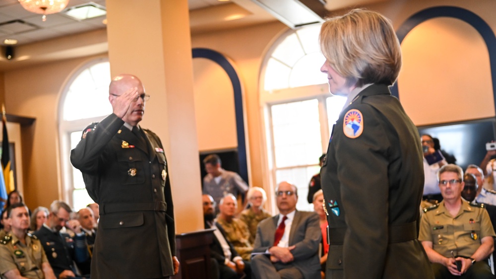 Major General Richard J. Heitkamp assumes command of the IADC