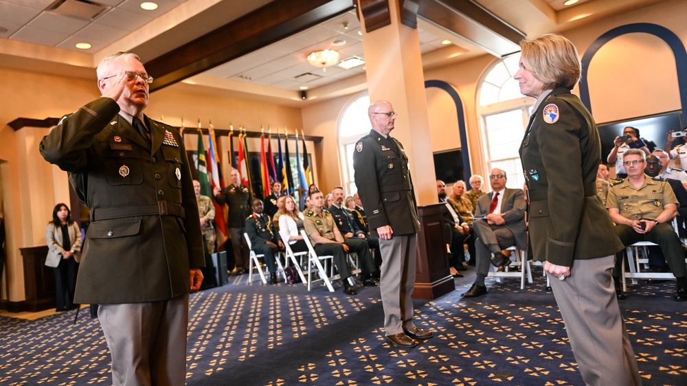 Major General Richard J. Heitkamp assumes command of the IADC