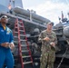 NASA and Canadian Space Agency Astronauts Meet with Sailors