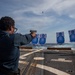 USS Rafael Peralta (DDG 115) conducts a marksmanship qualification course on the flight deck