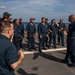 USS Rafael Peralta (DDG 115) conducts a marksmanship qualification course on the flight deck