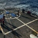 USS Rafael Peralta (DDG 115) conducts an aviation firefighting drill