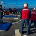 USS Rafael Peralta (DDG 115) conducts an aviation firefighting drill