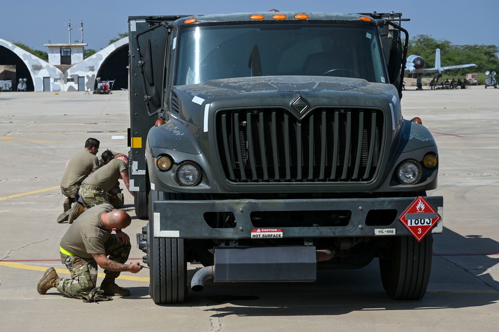 Patriot Fury retrograde begins with transport of fuel truck on C-130