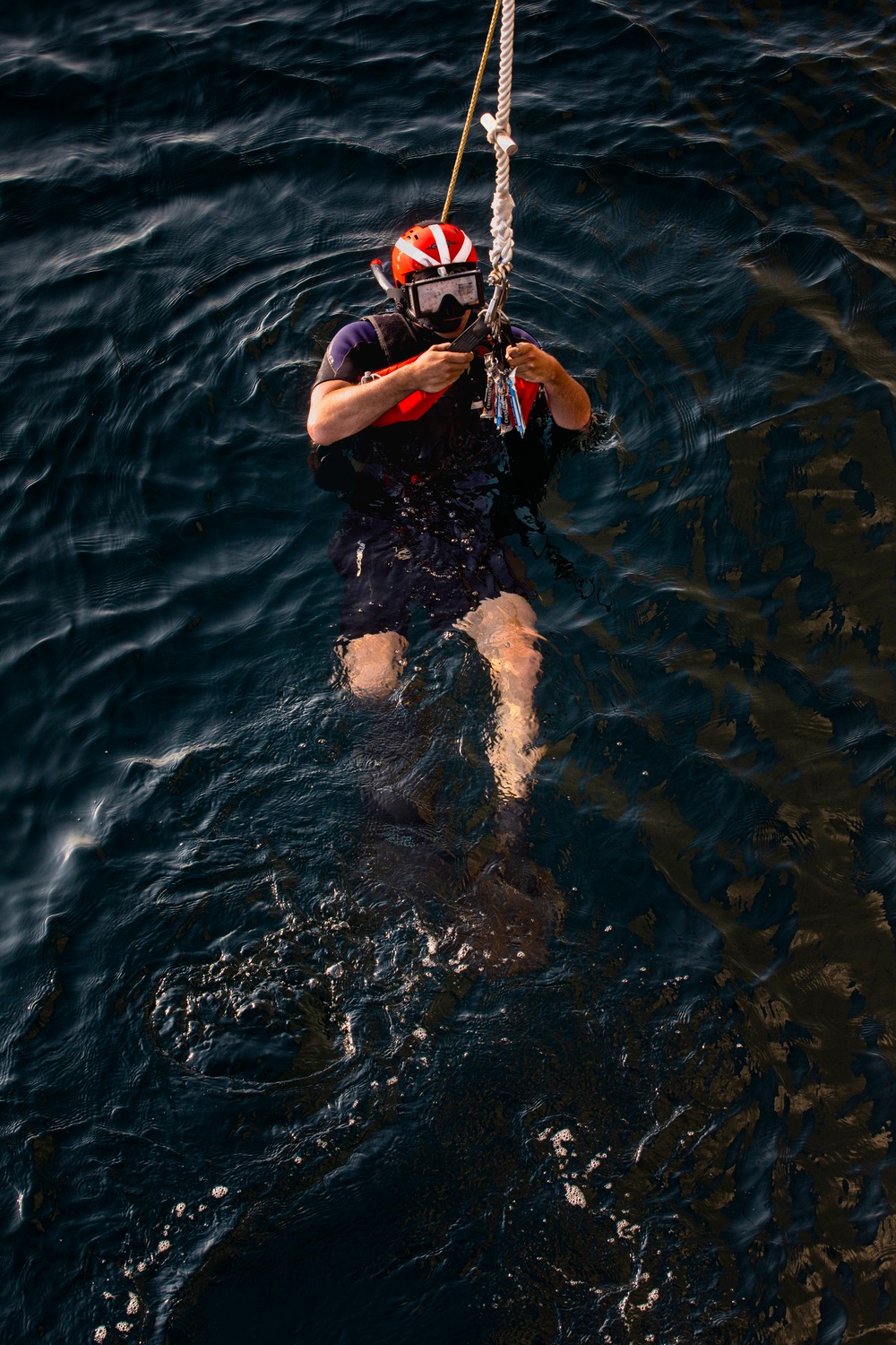 USS Philippine Sea (CG 58) Conducts Man Overboard Drill during CSG-4 COMPTUEX