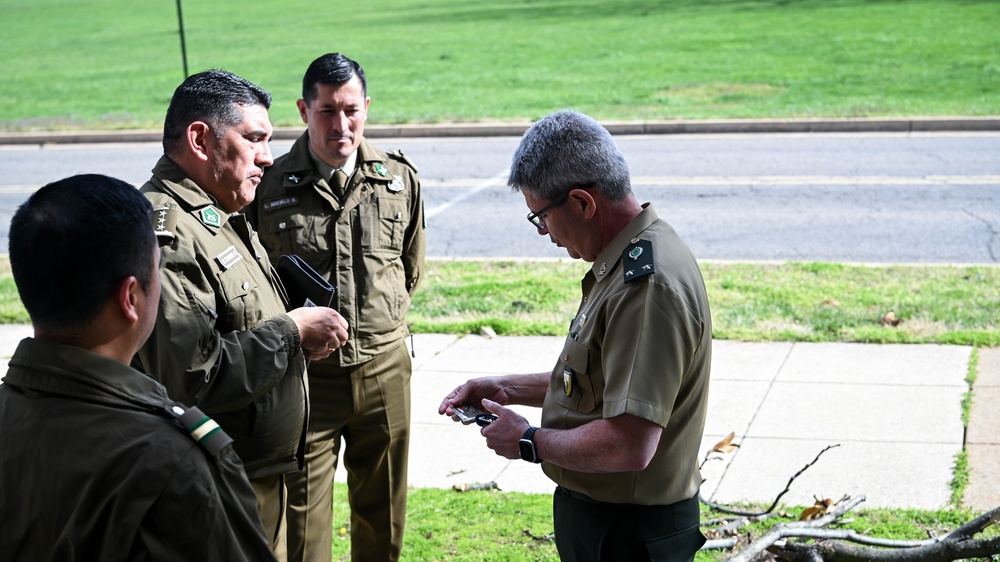 Chilean police attache Visits the IADC