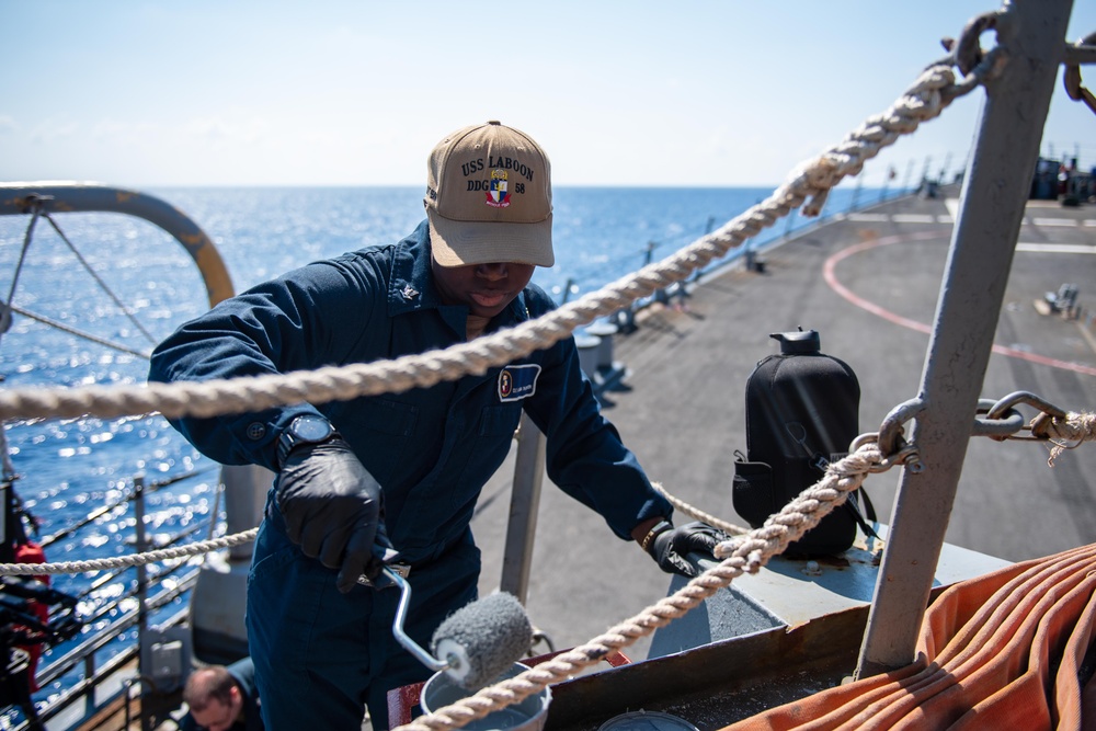 USS Laboon (DDG 58) Conducts Weapons Exercise During CSG-4 COMPTUEX