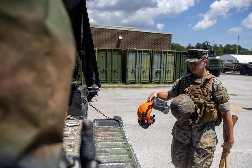 2nd Marine Logistics Group Conducts Destructive Weather Exercise