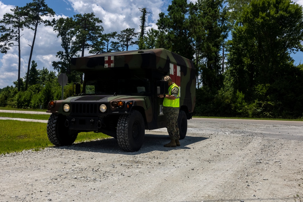 2nd Marine Logistics Group Conducts Destructive Weather Exercise