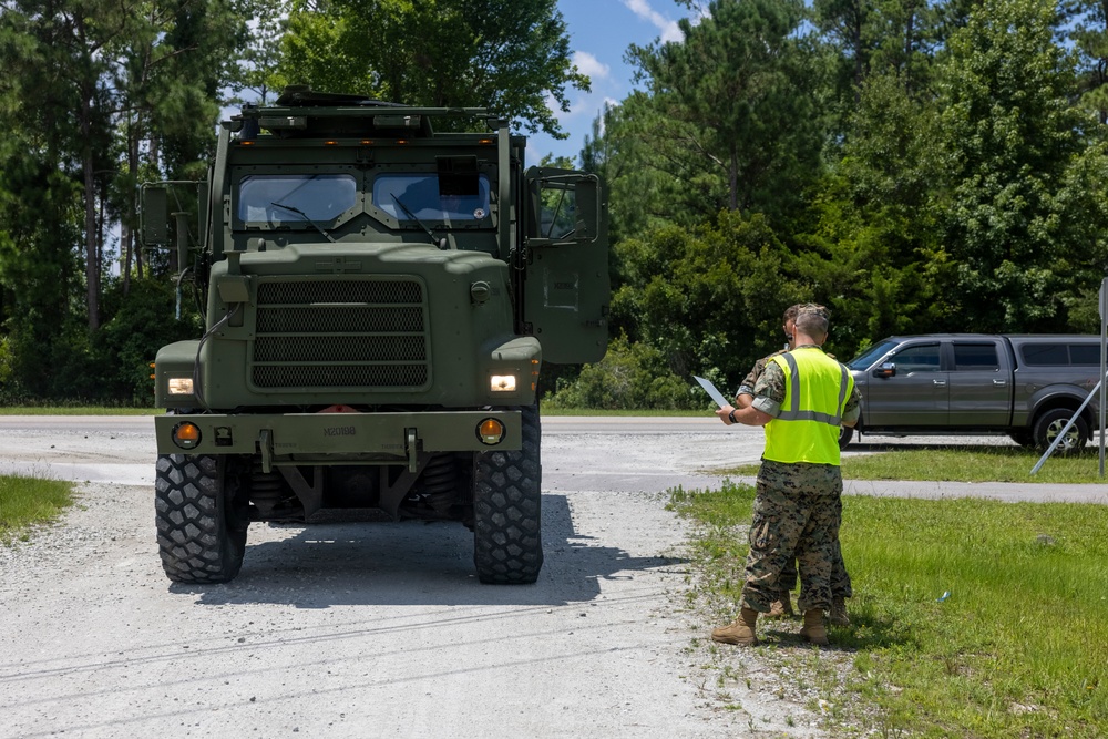 2nd Marine Logistics Group Conducts Destructive Weather Exercise