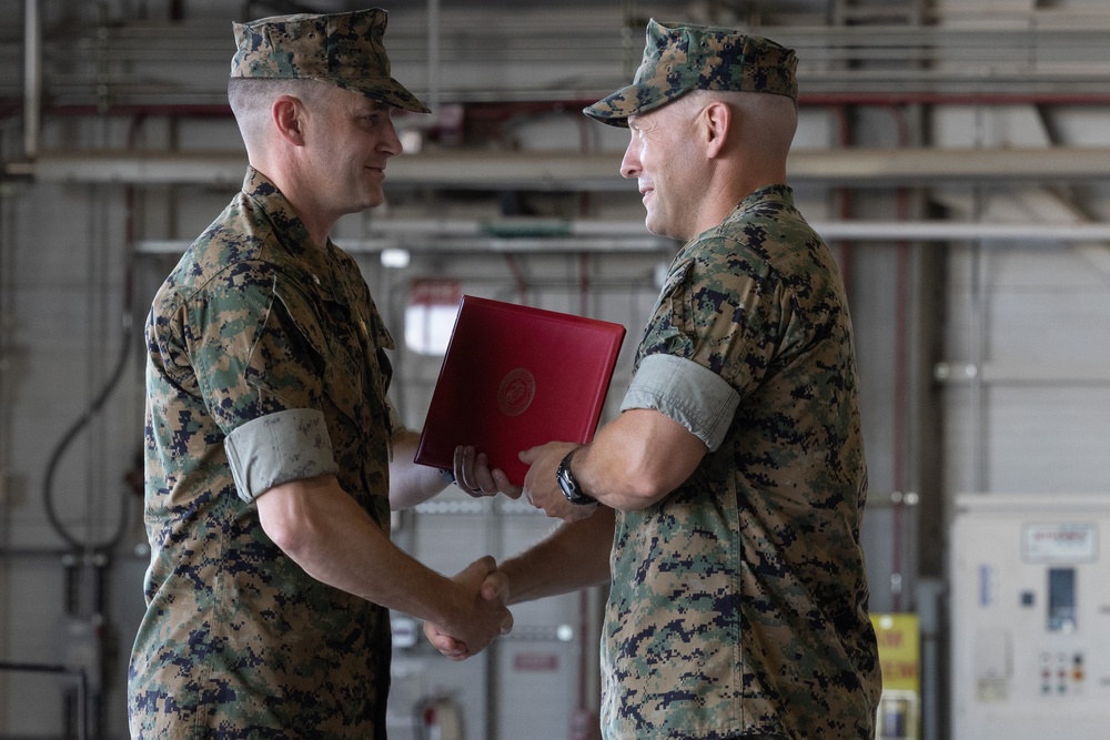 VMFA-122 conducts change of command