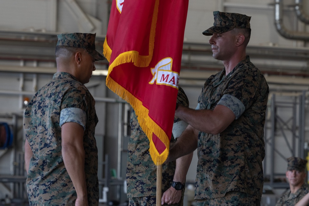 VMFA-122 conducts change of command