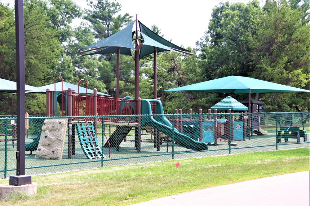 Floor replacement completed at Fort McCoy's Pine View Campground playground