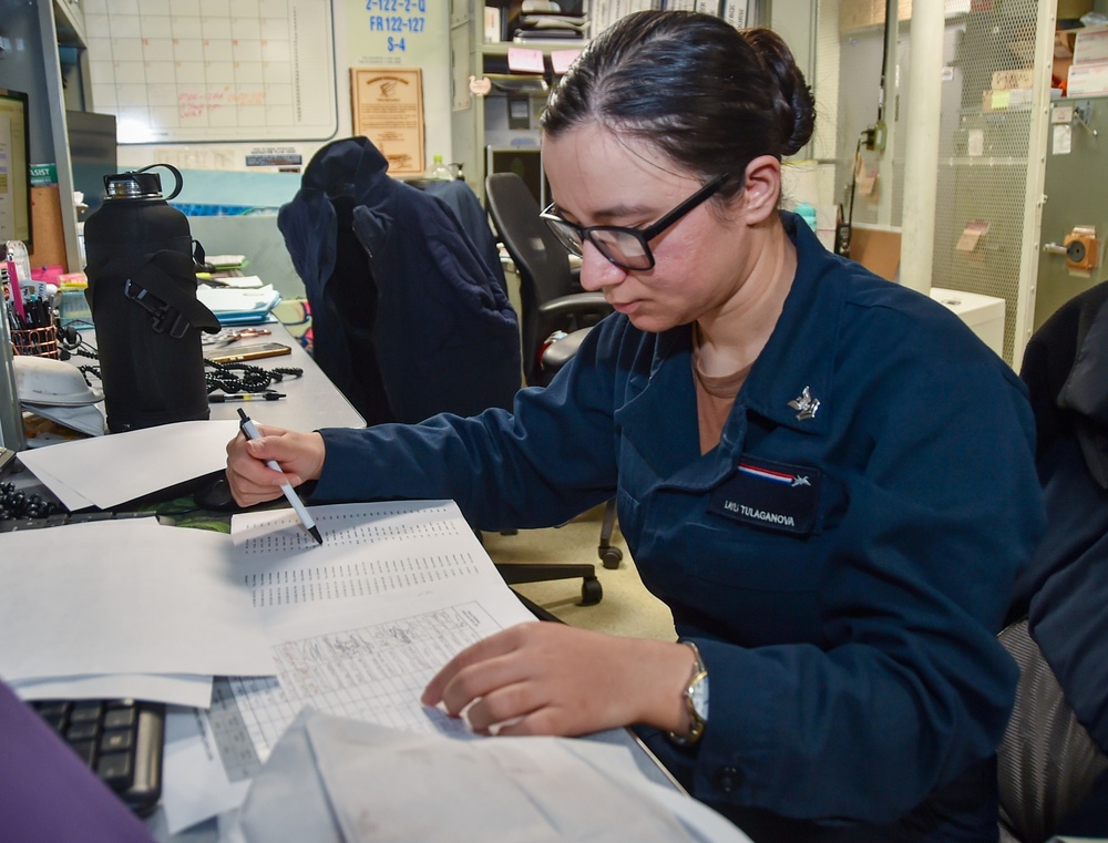 USS Ronald Reagan (CVN 76) conducts daily operations