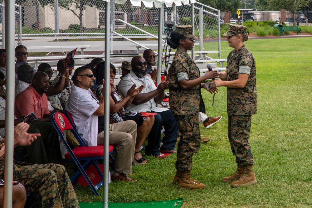 Master Gunnery Sgt. Nicole Marroquin Retires