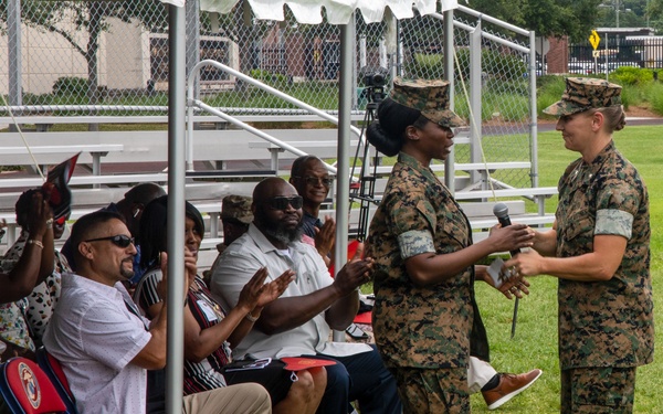 Master Gunnery Sgt. Nicole Marroquin Retires