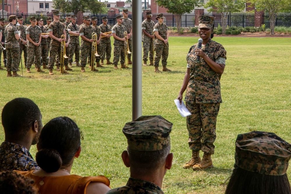 Master Gunnery Sgt. Nicole Marroquin Retires