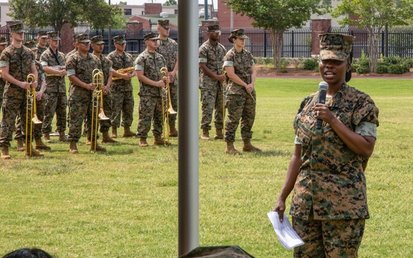Master Gunnery Sgt. Nicole Marroquin Retires