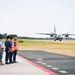 Nine Air National Guard aircraft fly in final C-130 mission of Air Defender 2023 out of Wunstorf Air Base with Romanian and German allies