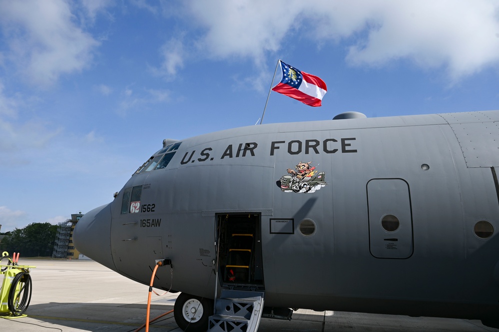 Savannah Guard Dawgs prepare for mission during Air Defender 2023 at Wunstorf Air Base