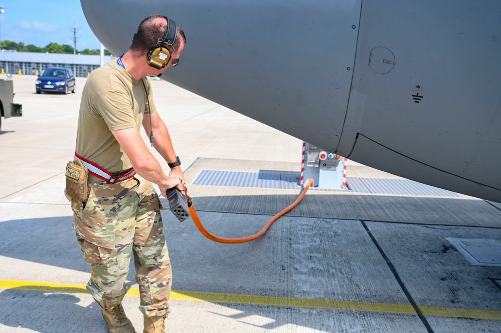 Savannah Guard Dawgs prepare for mission during Air Defender 2023 at Wunstorf Air Base