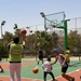 USAID refurbishes a basketball court and sports complex in Zwara, Libya.