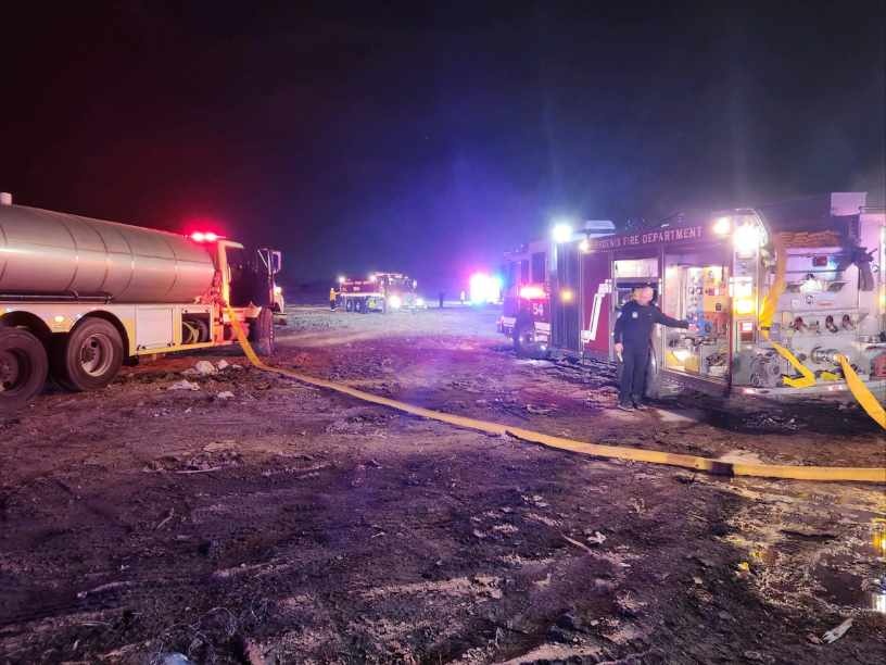 Luke firefighters assists with Glendale landfill fire