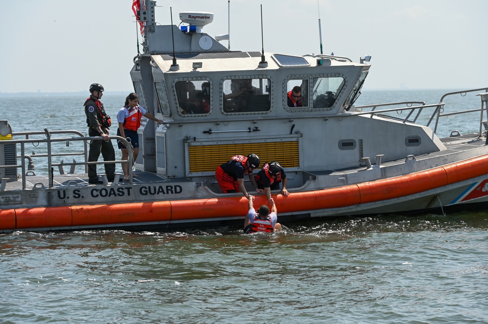 Coast Guard conducts training with the 183rd Aeromedical Evacuation Squadron