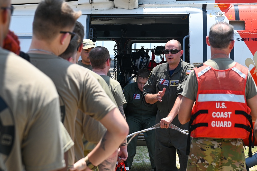 Coast Guard conducts training with the 183rd Aeromedical Evacuation Squadron