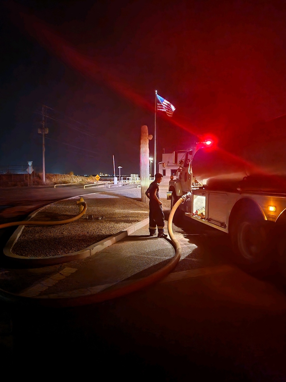 Luke firefighters assists with Glendale landfill fire