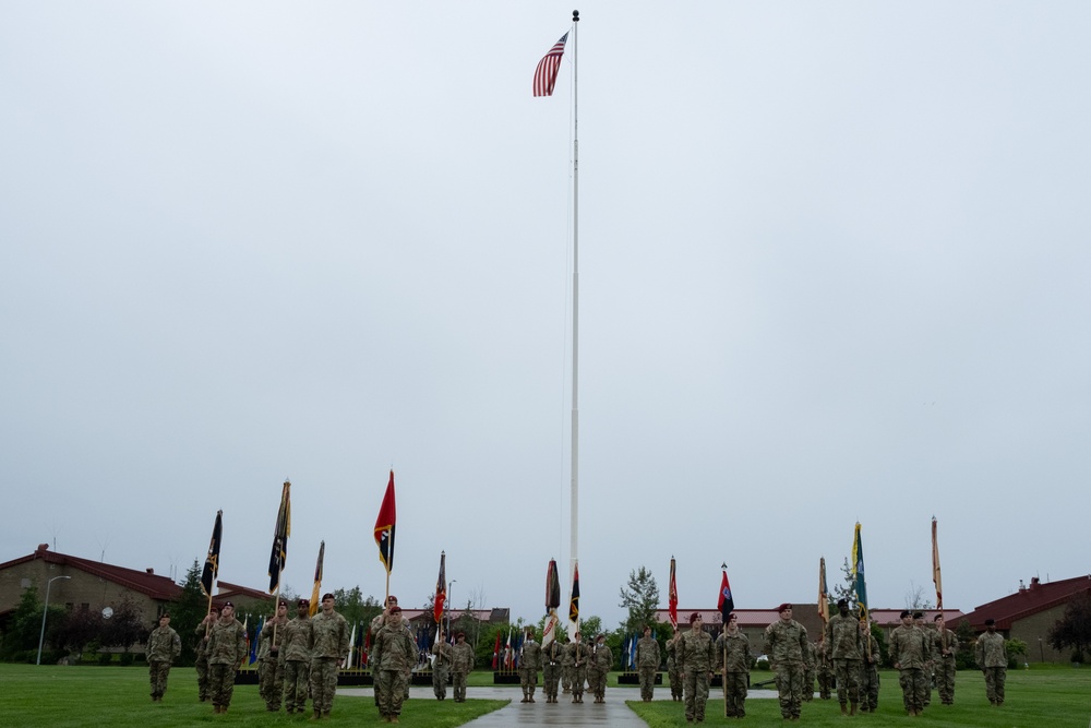 11th Airborne Division Arctic Angels Stand at Attention