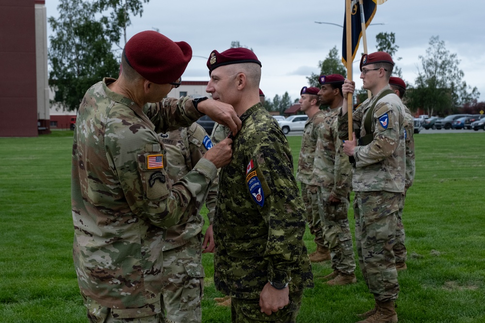 11th Airborne Division Commanding General Pins Legion of Merit on Outgoing Deputy Commander