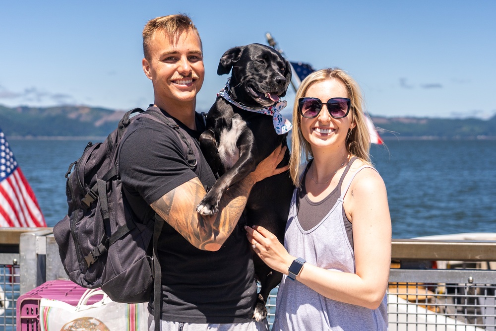 Coast Guard Cutter Steadfast returns to homeport in Astoria, Oregon