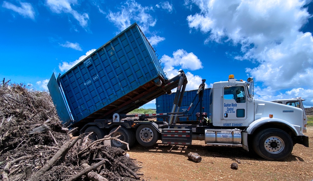 Federal Typhoon Mawar debris removal mission begins on Guam