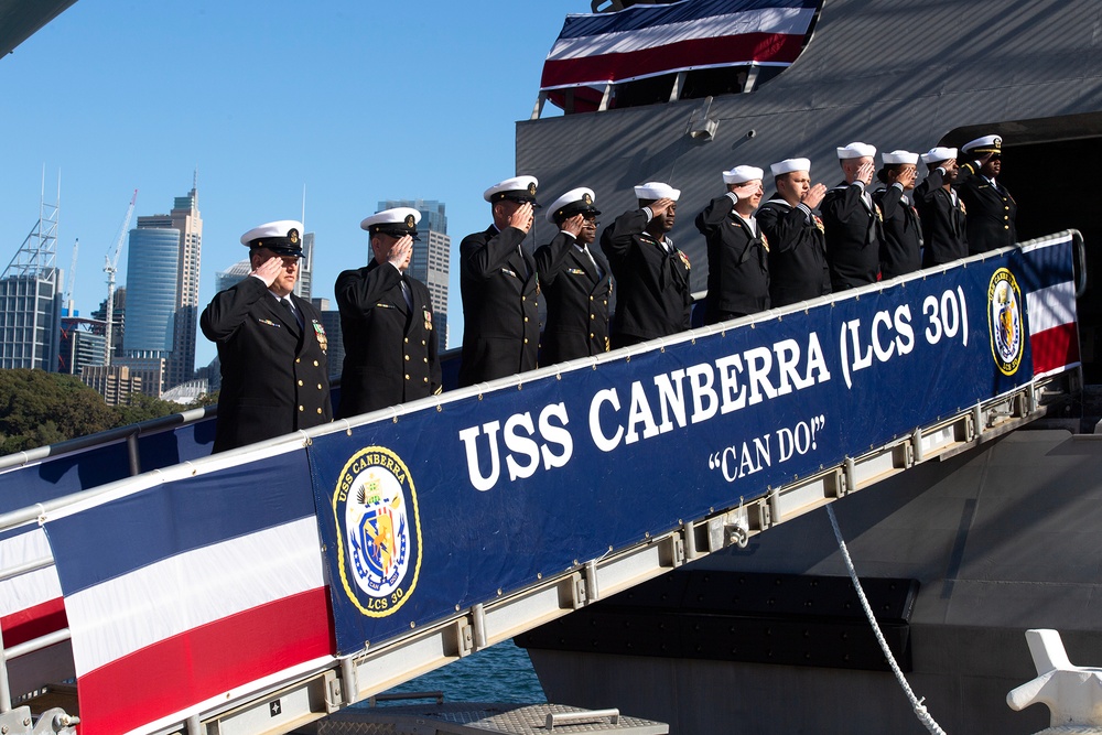 USS Canberra Commissioning in Sydney Australia