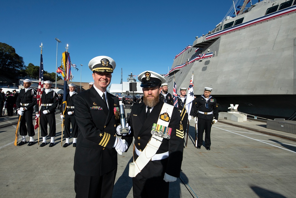 USS Canberra Commissioning in Sydney Australia